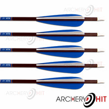 Load image into Gallery viewer, 5 carbon arrows included in Vulture Compound Bow package from Archery Hit
