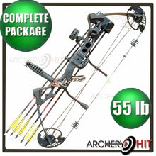 Load image into Gallery viewer, Vulture Compound Bow Black Vulture 35-55lb RTS Package from Archery Hit
