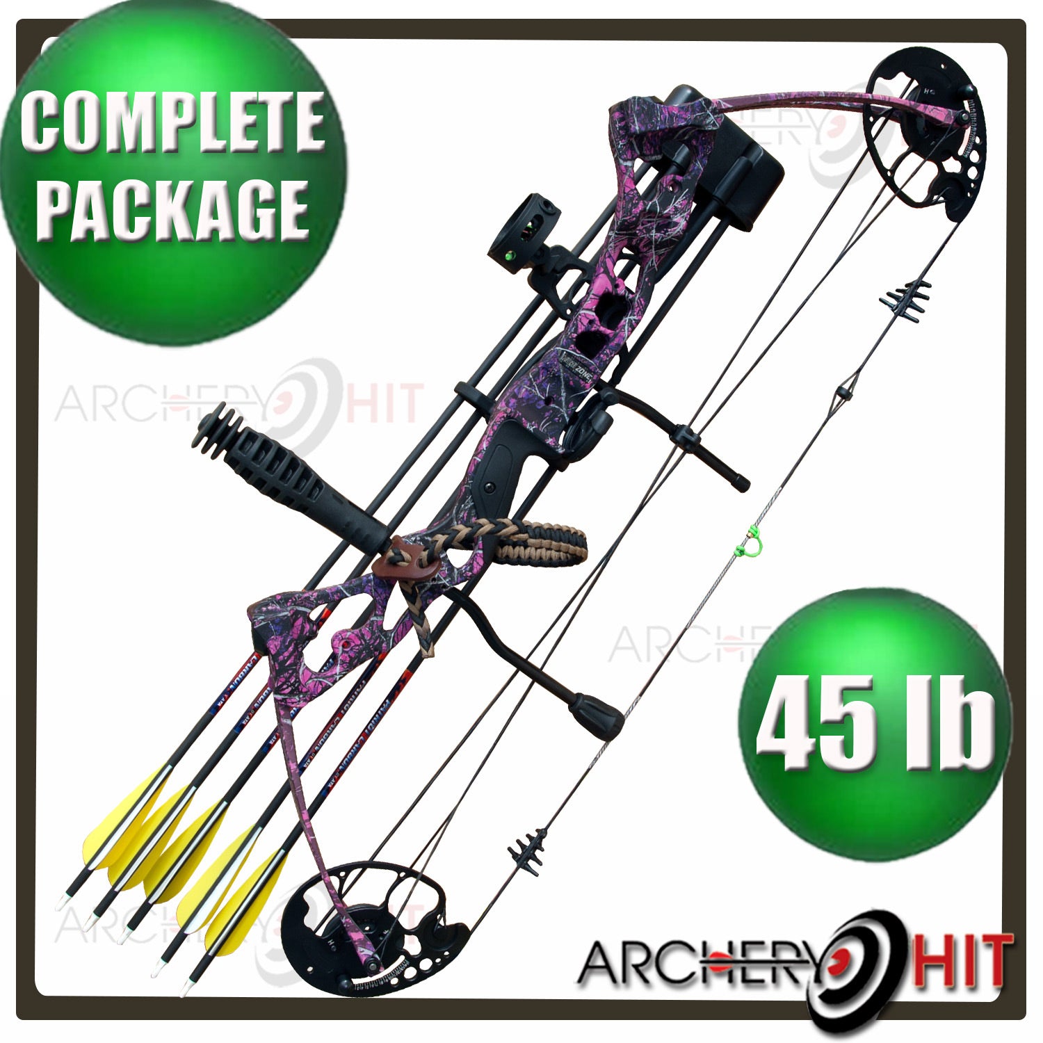 Vulture Carbon Muddy Girl Pink 25-45lb Compound Bow RTS